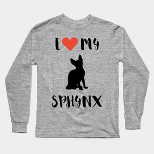 I Love My Sphynx Long Sleeve T-Shirt